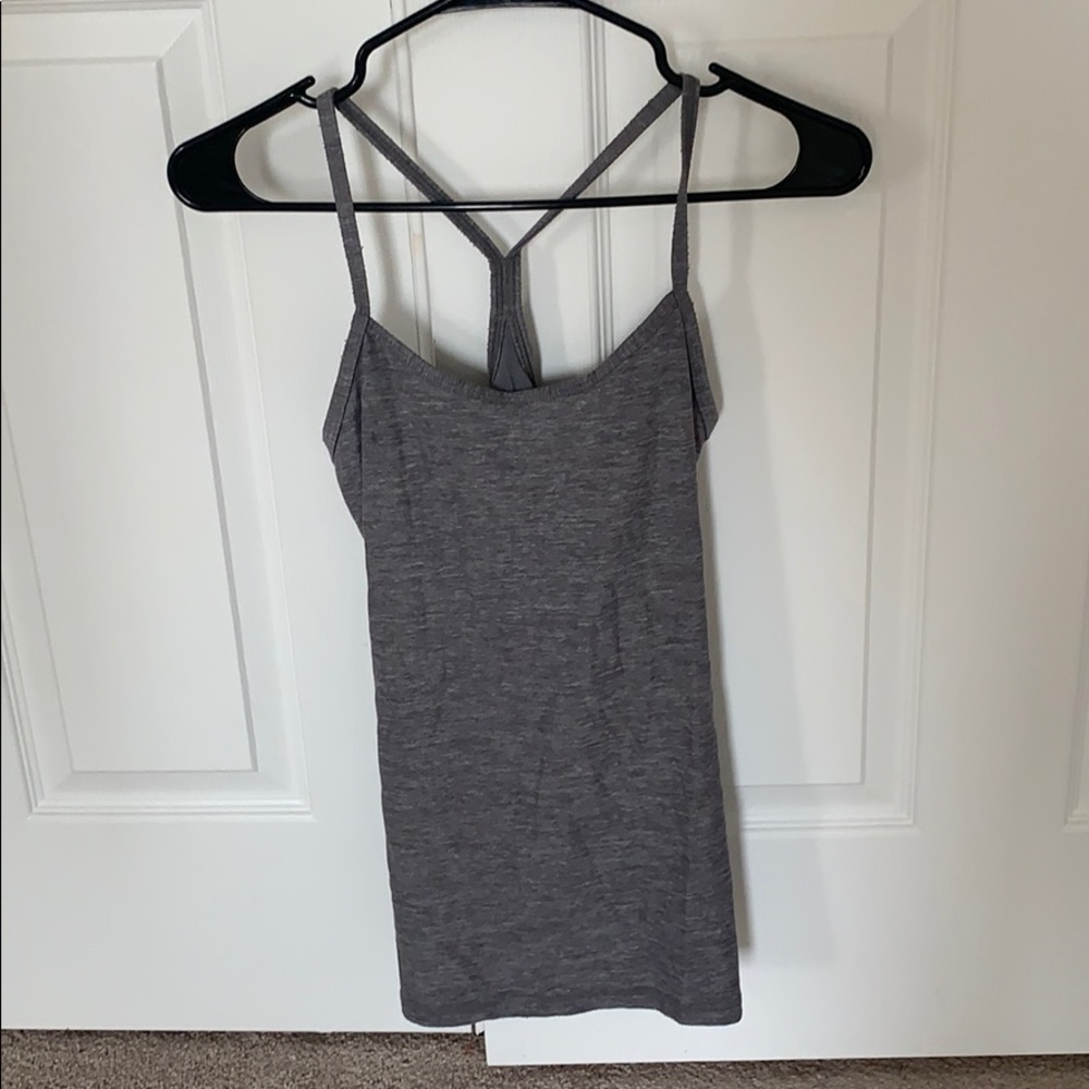 Power Y Tank Gray Heathered Slate